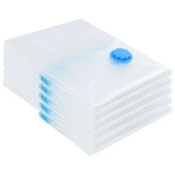 Vreće za spremanje Zidne 5 pcs Transparentne i plave 70 x 50 cm