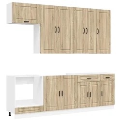 Kuhinjska jedinica PORTO 8 pcs Hrast sonoma Konstruirano drvo