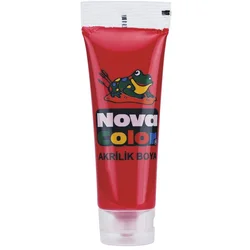 Nova Color Slikanje - Akrilne Boje 75g - Crvena - 540050