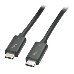 Lindy Thunderbolt 3 kabel, 1m, črn