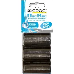 Croci Kese za izmet, 3x20, Crne