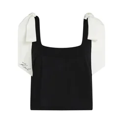 Karl Lagerfeld Top črna