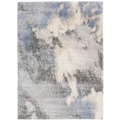 Chemex Preproga Versay Moderna Moda Boho Shaggy Q296B Ejf Bf Kremna Modra Siva