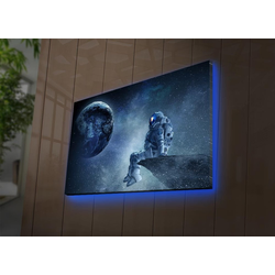 WALLXPERT Slika na platnu sa LED osvetljenjem NASA 005