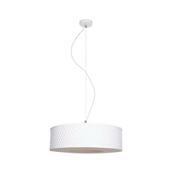 Luster na sajli GARDA 1xE27/60W/230V prečnik 40 cm bela
