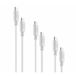 Kabel CELLULARLINE USB-C na USB-C, multipack, bel