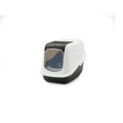 SAVIC Toalet sa vratancima Nestor crno-beli 56x39x38.5cm