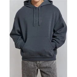 Sinsay - Basic hoodie - steel blue