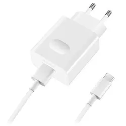 Huawei hišni polnilec Type C (SUPER CHARGE) adapter HW-050450E00 + kabel HL-1289 TYPE C-bel-original