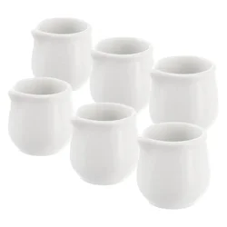 Orion Vrč za mleko MONA iz belega porcelana 4x4 cm, 20 ml, 6 kosov.