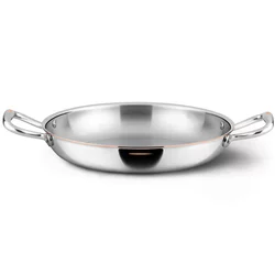 Servirna ponev CON CUORE, 26 cm, srebrna, baker, Ruffoni