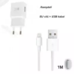 KOMPLET: PREMIUM LIGHTNING USB kabel + FAST CHARGE EU vtič (Iphone, Ipad,...)