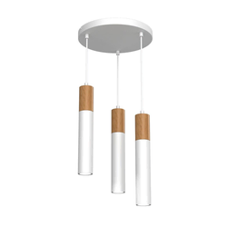 Luster na sajli CASSA 3xGU10/8W/230V bela