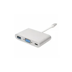 Adapter konverter USB 3.1 Tip C-USB 3.0/VGA/USB Tip C PD Kettz UVA-23