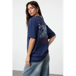 Trendyol Milla Ženska majica TWOSS23TS00269, Tamnoplava