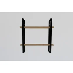 Hanah Home Buba Sapphire Oak Zidna polica, Crna