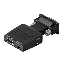 FAST ASIA Adapter-konvertor VGA (M) - HDMI (Ž) plug in