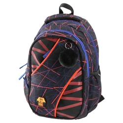 Play Školski ranac za dečake Lines Apollo 253, 41x31x21cm, Crni