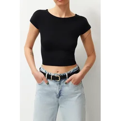 Trendyol Milla Ženska majica Tedss24Ts00017, Crna