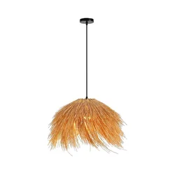 Immax 08272L - Luster na sajli NATURALEZA 1xE27/40W/230V prečnik 55 cm ratan