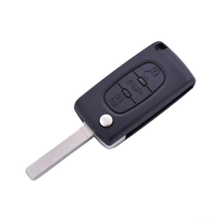 CAR 888 ACCESSORIES Kućište oklop ključa 3 dugmeta za Peugeot/Citroen 207,308,307Cc crno