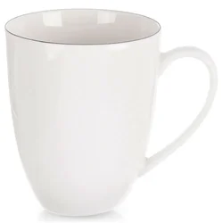 Orion Bela porcelanasta skodelica DECORA 390 ml