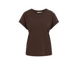 WE Fashion Majica  temno rjava