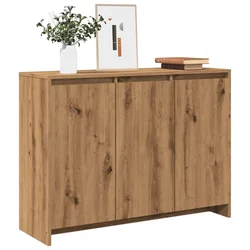 Komoda boja hrasta artisan 102 x 33 x 75 cm konstruirano drvo