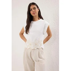 Trendyol Milla Ženska majica TWOSS25TS00209, Bela