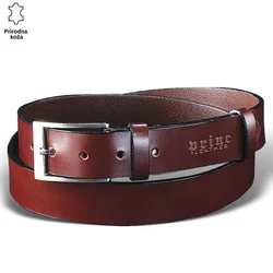 Princ Leather Muški kaiš 215, Kožni, Braon