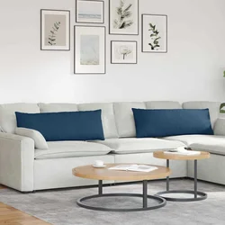 Jastučići za sofu 2 pcs Plava 120 x 40 cm tkanina