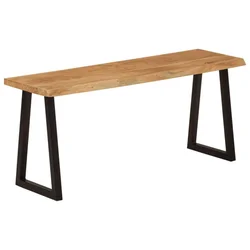 Klupa sa živim rubom 105 cm od masivnog bagremovog drva