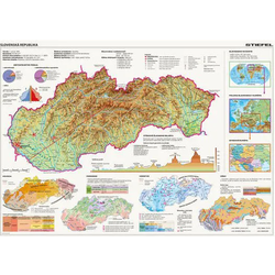 Dino sestavljanka Zemljevid Slovaške, 2000 kosov
