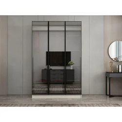 Hanah Home ormar sa reflektujućim staklom Nisa 20657, 135 cm, peščar