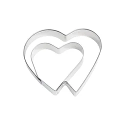 Cookie cutter, 6.5cm, Double heart - Westmark