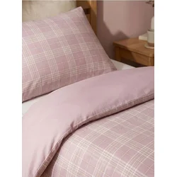 Sinsay - Set posteljine na karo - pastelno roze