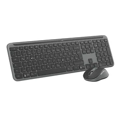 Logitech 920-012483 keyboard Mouse included Office RF Wireless + Bluetooth QWERTZ German Graphite