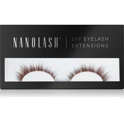 Nanolash DIY Eyelash Extensions set za podaljševanje trepalnic doma Divine BROWN 36 kos