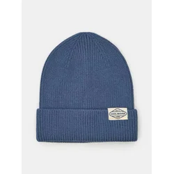 Sinsay - Beanie kapa sa viskozom i prišivkom - steel blue