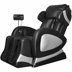Električni masažni stol z Zaslonom Umetno Usnje Črn