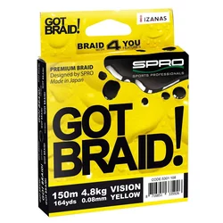 SPRO STRUNA GOT BRAID VISION 150M YELLOW 0/13MM