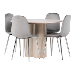 Jedilniški komplet Dallas 4354 (Svetel les) 75cm