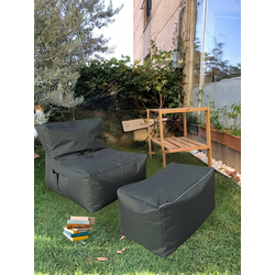 ATELIER DEL SOFA Lazy bag set XXL Sedir Grey