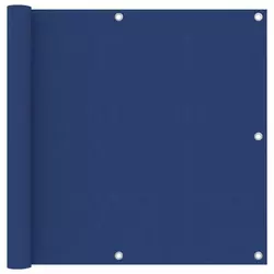 Balkonski zastor plavi 90 x 500 cm od tkanine Oxford