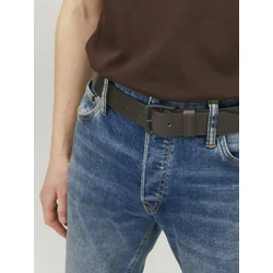 Dark brown mens leather belt Jack & Jones Roma