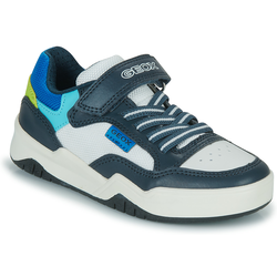 Geox J Perth Boy Groen - Ademende Jongens Basketbalschoenen Maat 35