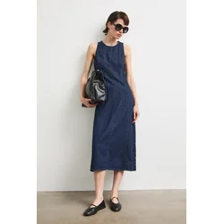 Medicine obleka A-kroja denim