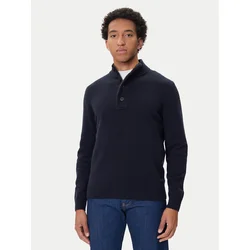 Barbour Pulover Patch Half Zip MKN0585NY91 Mornarsko modra Regular Fit