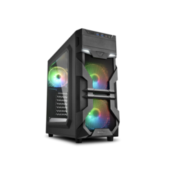 Sharkoon VG7-W RGB Midi ATX Tower Black