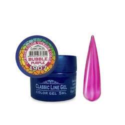 CLASSIC LINE Vitrage Gel za nokte Bubble purple, 5ml